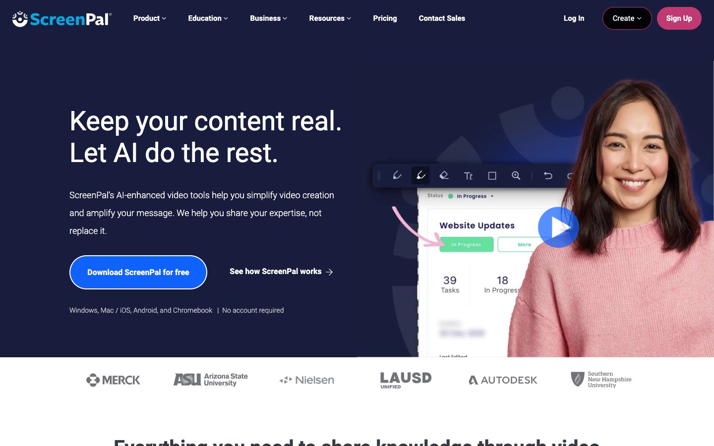 ScreenPal website screenshot