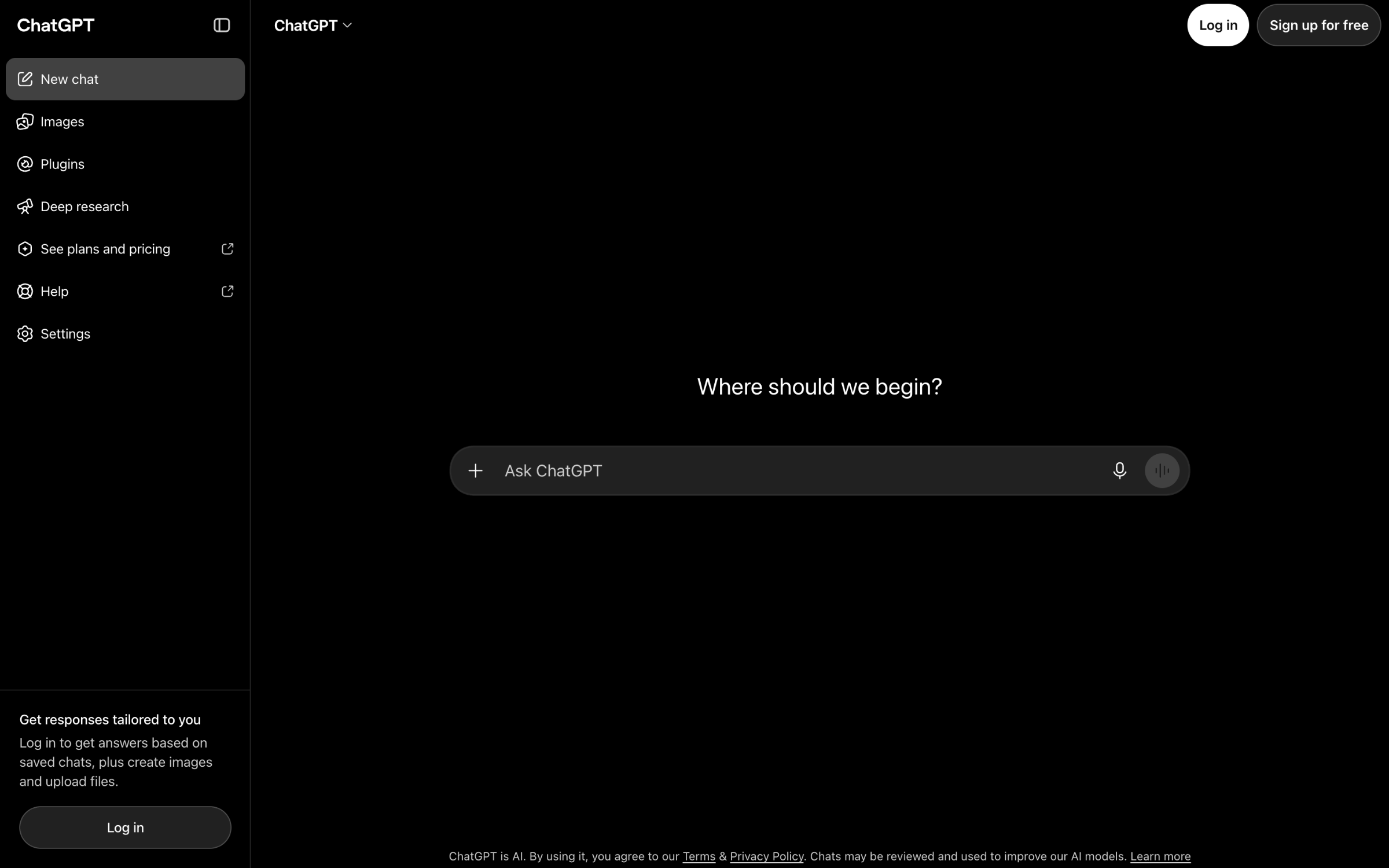 Website overview