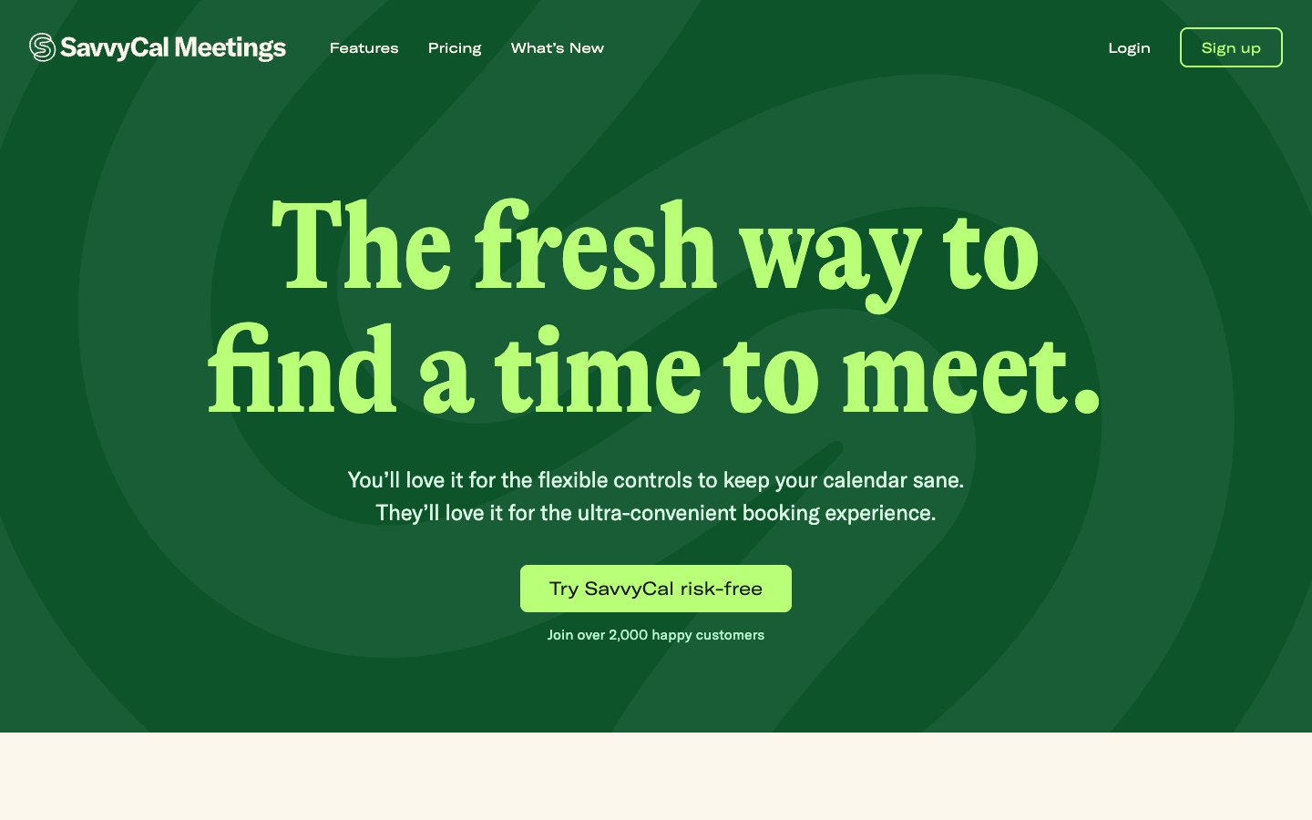 SavvyCal website screenshot