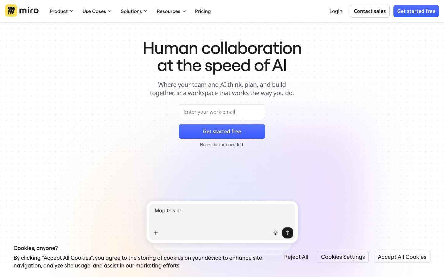Miro website screenshot