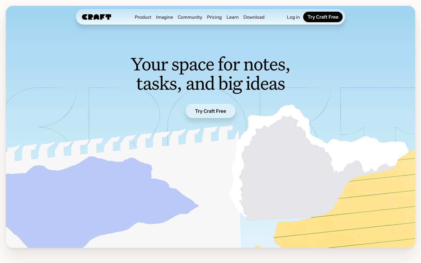 Craft website screenshot