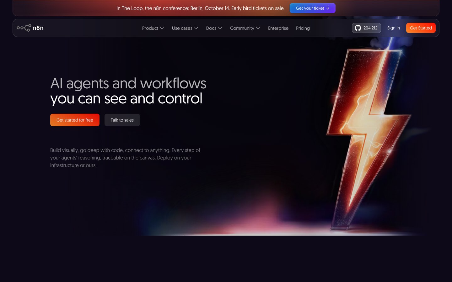 n8n website screenshot