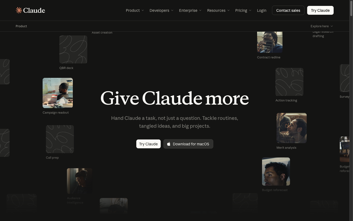 Website overview