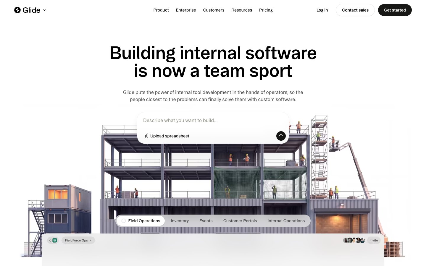 Glide website screenshot