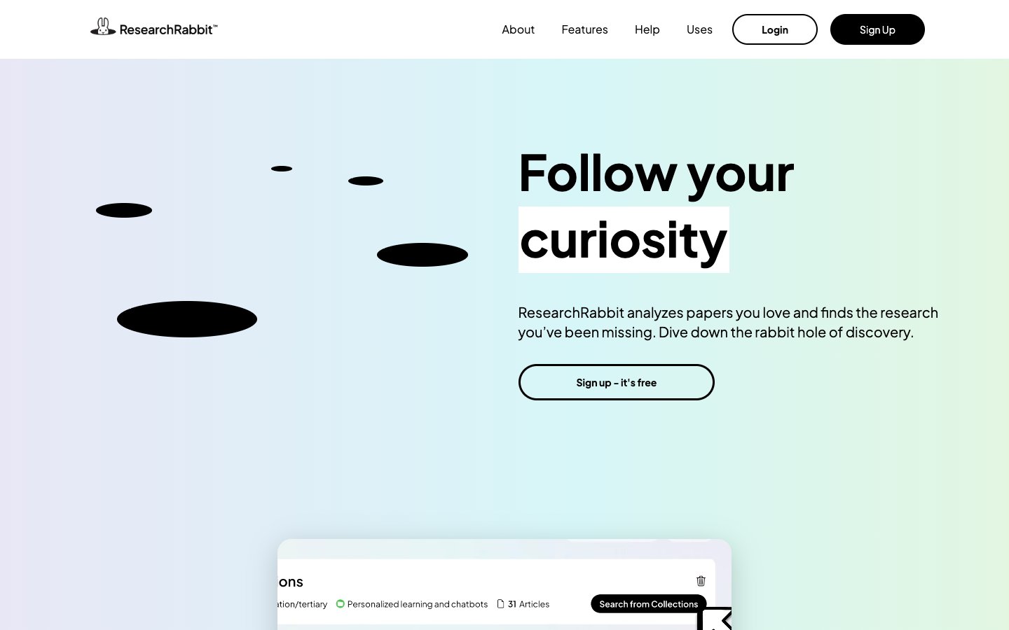 ResearchRabbit website screenshot