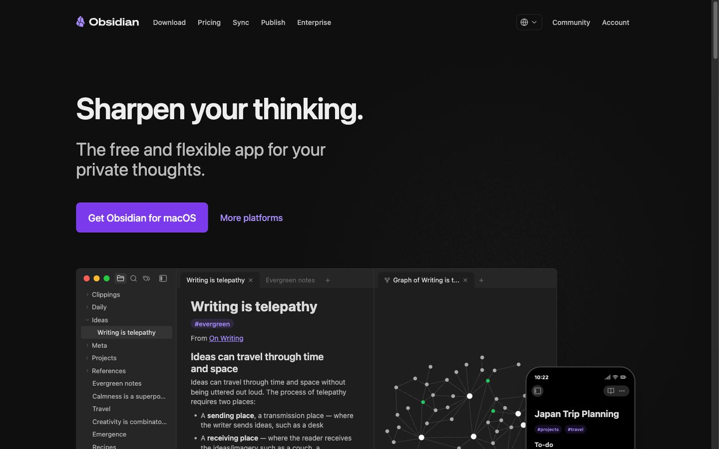 Website overview